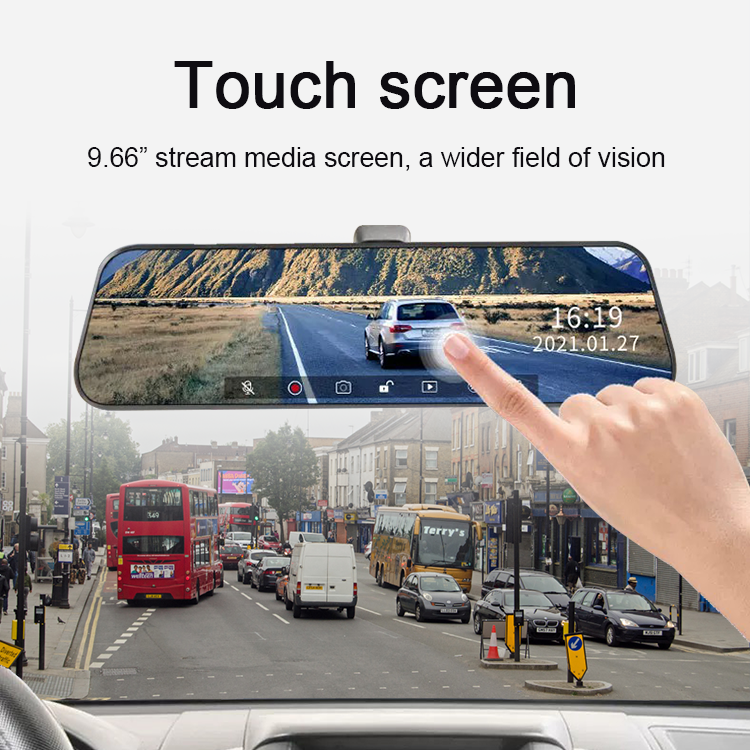 передняя и задняя двойная 10-дюймовая потоковая передача мультимедиа 1080P