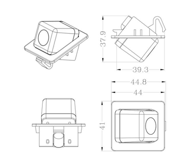 Мини камера заднего вида для Toyota Prado 10-13