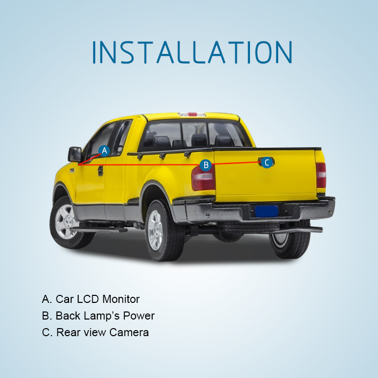 Камеры заднего вида для пикапа Toyota Tundra T-098